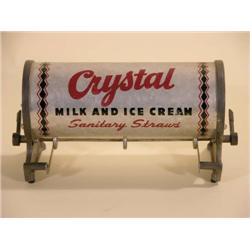 "Crystal" Milk and Ice-Cream Straw Dispenser