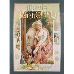 Paper Sign For Illinois Watch Co