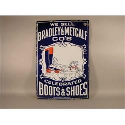Porcelain Sign For Bradley and Metcalf Boots