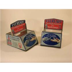 Two Everready and Mazda Lamp Store Dispensers