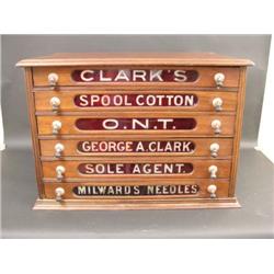 Clark s Spool Cabinet, 6 Drawer