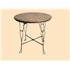 Image 1 : Small Wood-Top Ice Cream Table