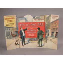 Cardboard Window Sign For "Ath-Lo-Pho-Ras"