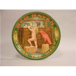 Red Raven Tin Tray