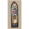 Image 1 : Leaded Glass Window With Religious Motif