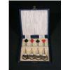 Image 1 : Silver Plate Box Set Sugar Spoons