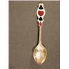 Image 1 : Silver Enamled Card Suit Spoon