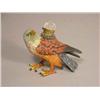 Image 1 : Painted Metal Bird Inkwell