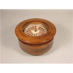 Wooden Bowl With Roulette Wheel