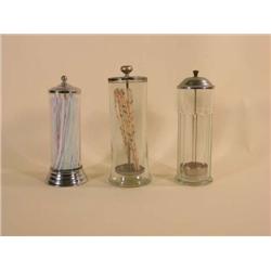 Three Glass Straw Holders