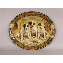 Oval Serving Tray For Old Cooper Whiskey