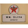 Image 1 : "Texaco" Die Cut/Porcelain Sign