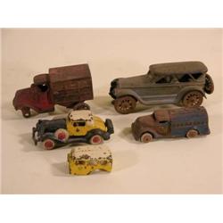 4 Cast Iron Toy Cars