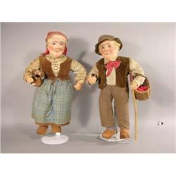 Pair Of Bernard Rauca Dolls