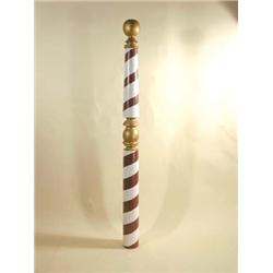 Old Wood Barber Pole