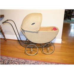 Wicker Baby Buggy