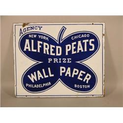 Porcelain Sign Alfred Peats Wallpaper