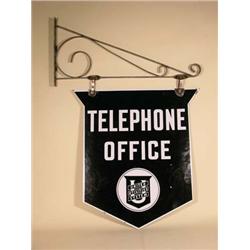 "Telephone Office" Porcelain Sign