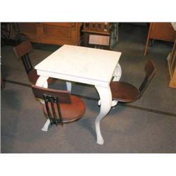 Ice Cream Table - Swivel Chairs