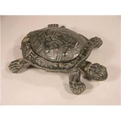 Cast Iron Turtle Spittoon
