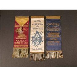 Three Firemans Ribbons
