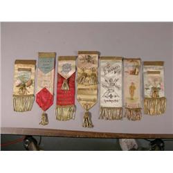 7 NY Firemans Ribbons