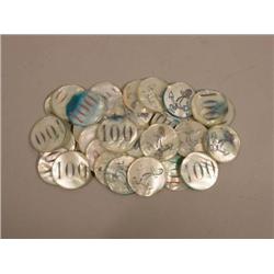 Mother Of Pearl Gaming Chips