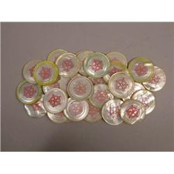 Mother Of Pearl Gaming Chips