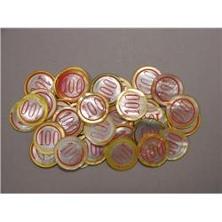 Mother Of Pearl Gaming Chips