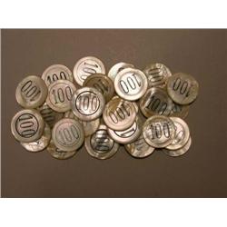 Mother Of Pearl Gaming Chips