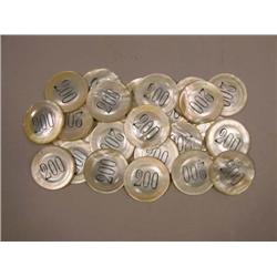 Mother Of Pearl Gaming Chips