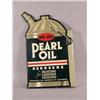 Image 1 : "Pearl Oil" Tin Flange Sign