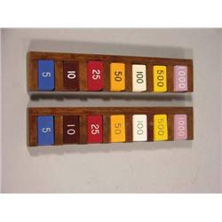 Wood Rack Of Gambling Markers