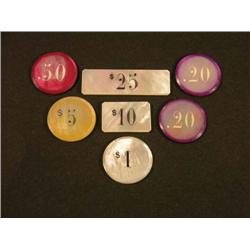 Mother Of Pearl Gaming Chip Set