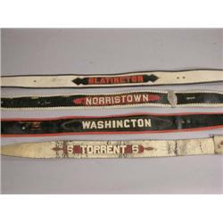 Four Firemans Leather Belts