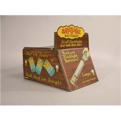 Tin Display Ray-O-Vac Batteries