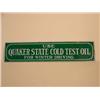 Image 1 : Quaker Cold Test Oil Sign