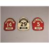 Image 1 : Three Firemans Helmet Front Pieces