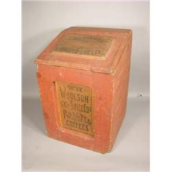 Wood Store Coffee Bin