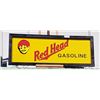 Image 1 : REDHEAD GASOLINE METAL SIGN W/WOOD FRAME