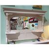 Image 1 : VINTAGE PAINTED MIRRORED GALLERY W/BEVELLED MIRROR