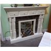 Image 1 : VINTAGE PAINTED FIREPLACE SURROUND W/4 DRAWERS