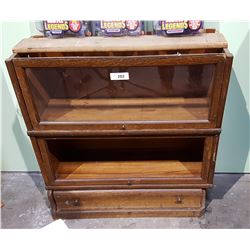ANTIQUE 2 TIER BARRISTER BOOKCASE