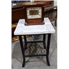 Image 1 : CUSTOM BARN WOOD AND METAL OCCASIONAL TABLE