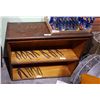 Image 1 : ANTIQUE 2 TIER BARRISTER OPEN BOOKCASE