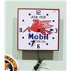 Image 1 : MOBIL OIL METAL CLOCK