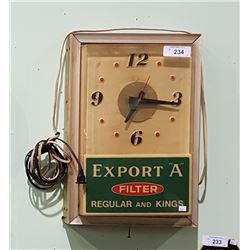VINTAGE EXPORT A METAL & PLASTIC CLOCK