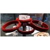 Image 1 : 4 ASIAN CINNABAR BANGLES
