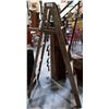 Image 2 : ANTIQUE WOODEN STEP LADDER