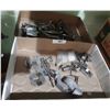 Image 1 : 2 SMALL TRAYS OF ASSORTED CAR PARTS, HANDLES & ACCESSORIES